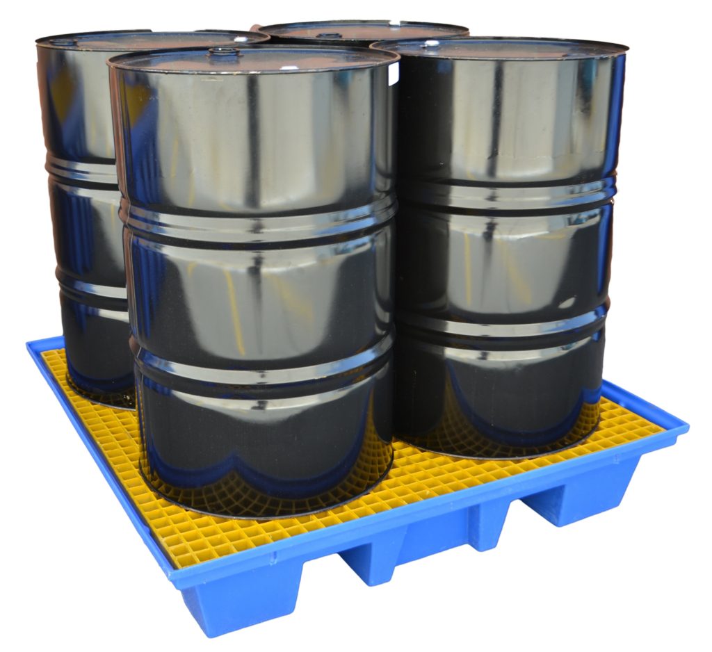 4x Drum Bunded Spill Pallet Petroleum, Aviation & Mining Supplies